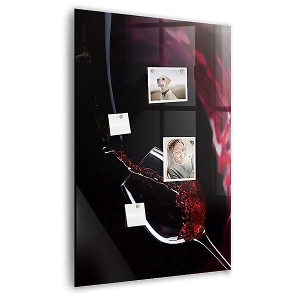 Tulup Magnettafel Beschreibbar Verschütteter Wein 60x90 cm Magnettafel Küch günstig online kaufen