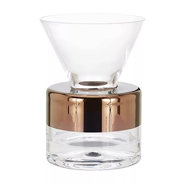 Vase Tank glas transparent kupfer / medium - Tom Dixon - Kupfer günstig online kaufen