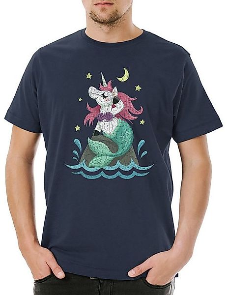Urban Backwoods Print-Shirt Unimaid Night Herren T-Shirt Einhorn Unicorn Me günstig online kaufen