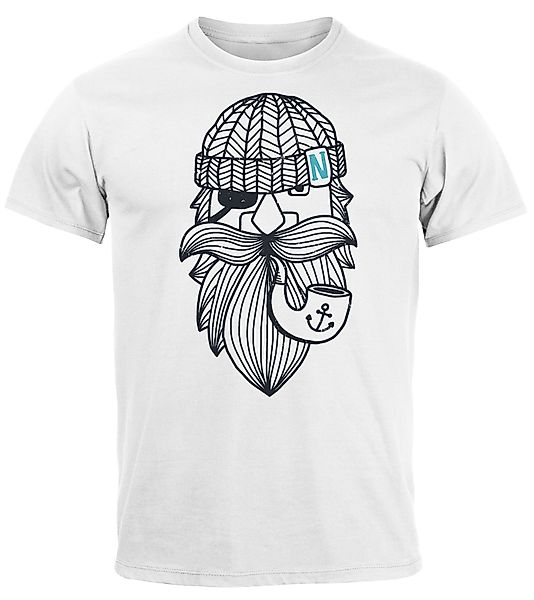 Neverless Print-Shirt Herren T-Shirt Printshirt Seemann günstig online kaufen