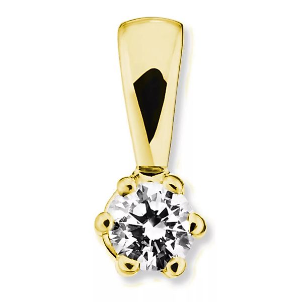 ONE ELEMENT Kettenanhänger "0.15 ct Diamant Brillant Anhänger aus 585 Gelbg günstig online kaufen