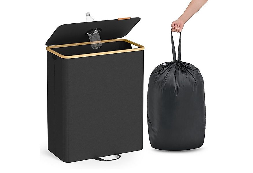 SONGMICS Flaschenkorb, Flaschensammler, Pfandflaschen, 95 / 135 L Flaschens günstig online kaufen