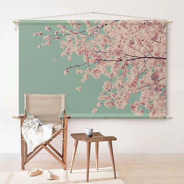 Wandteppich Japanische Kirschblüte günstig online kaufen
