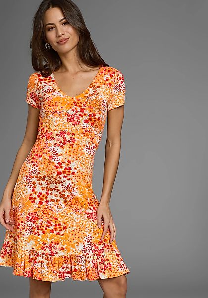 Laura Scott Sommerkleid im Skaterstil, mit floralem Alloverdruck, aus Visko günstig online kaufen