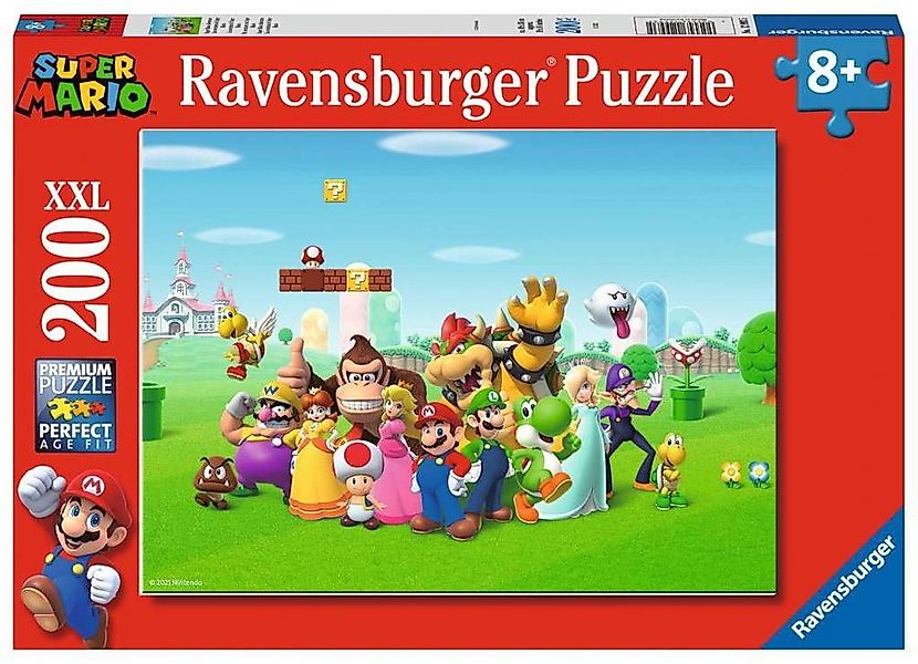 Ravensburger Puzzle 200 Teile Ravensburger Kinder Puzzle XXL Super Mario Ab günstig online kaufen