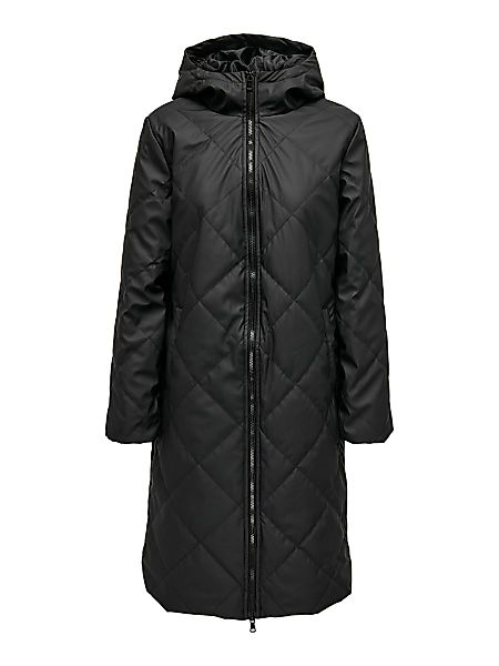 ONLY Lange Stepp- Jacke Damen Schwarz günstig online kaufen