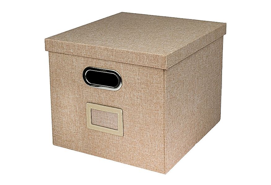 HMF Aufbewahrungsbox Aufbewahrungsbox mit Deckel für DIN A4 Hängeregister, günstig online kaufen