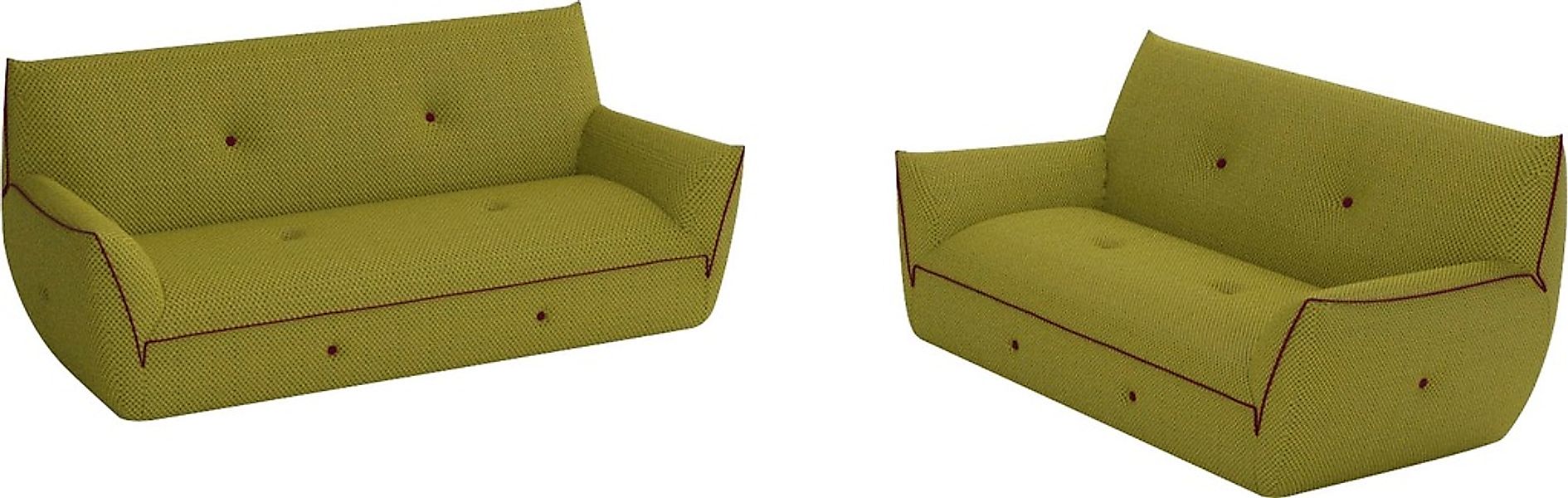 Egoitaliano Polstergarnitur »Yuki, extravagantes Design und höchster Sitzko günstig online kaufen