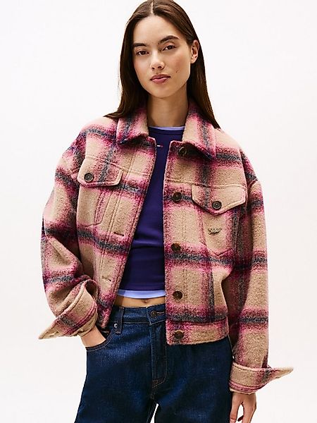 Tommy Jeans Hemdjacke TJW WOOL TRUCKER JACKET mit Wolle günstig online kaufen