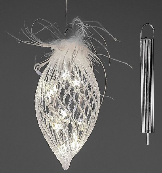 formano LED Dekolicht Weihnachtsdeko LED Tropfen 20cm Hänger Lichtdekor Wei günstig online kaufen