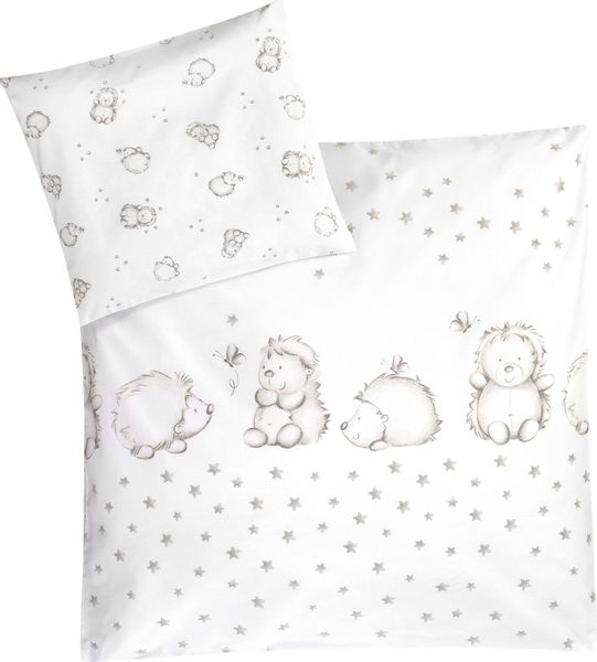 Julius Zöllner Kinderbettwäsche "Igelchen, in 100x135cm passt in Babybetten günstig online kaufen