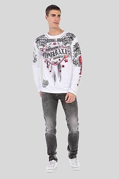 Cipo & Baxx T-Shirt "Sweatshirts" mit coolem Print günstig online kaufen