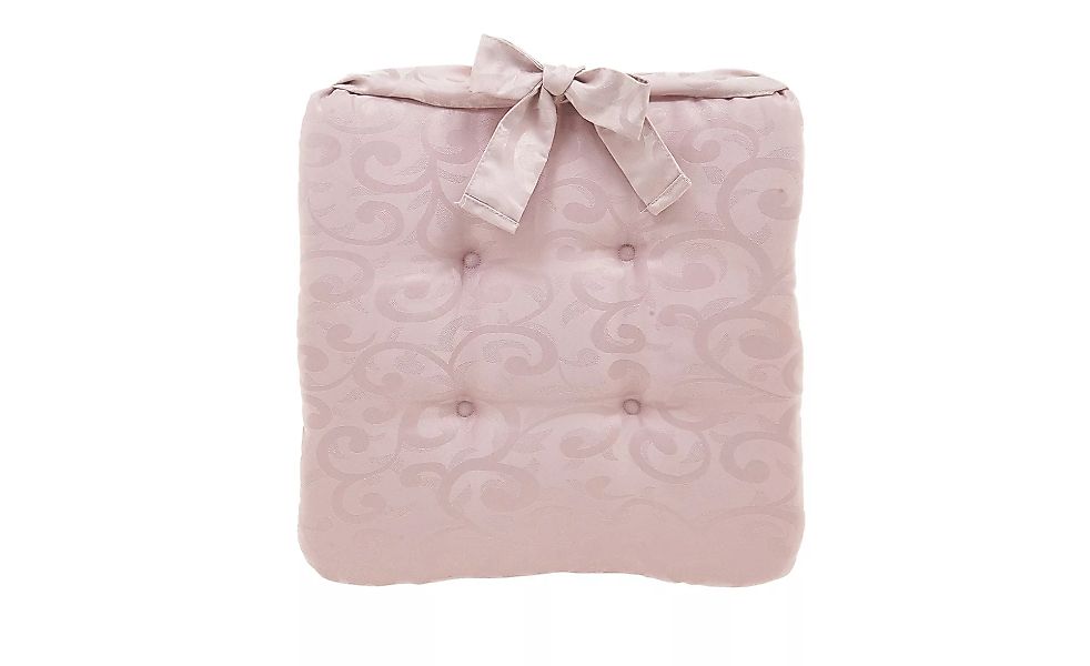 Sitzkissen  Ester - rosa/pink - Jacquard - 42 cm - 4 cm - Sconto günstig online kaufen