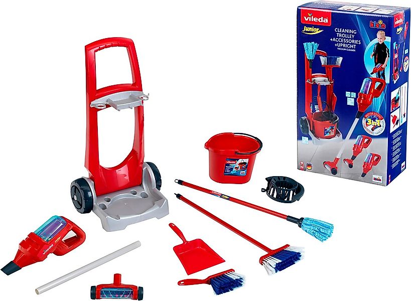 Klein Kinder-Besenwagen Vileda, mit Staubsauger, Made in Germany günstig online kaufen