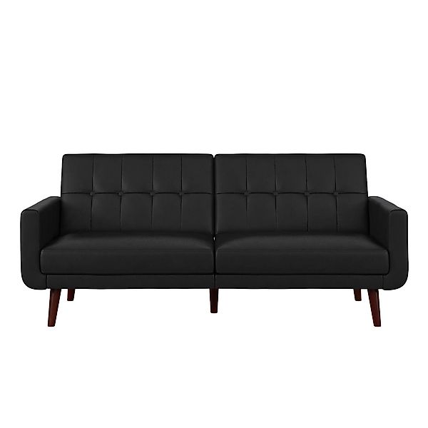 loft24 Schlafsofa Nola, mit Relaxfunktion, Lederoptik, günstig online kaufen