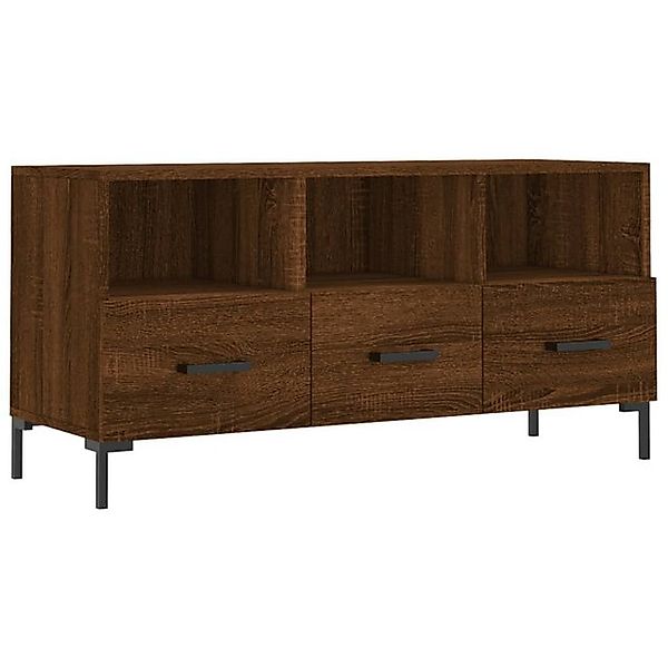 furnicato TV-Schrank Braun Eichen-Optik 102x36x50 cm Holzwerkstoff (1-St) günstig online kaufen