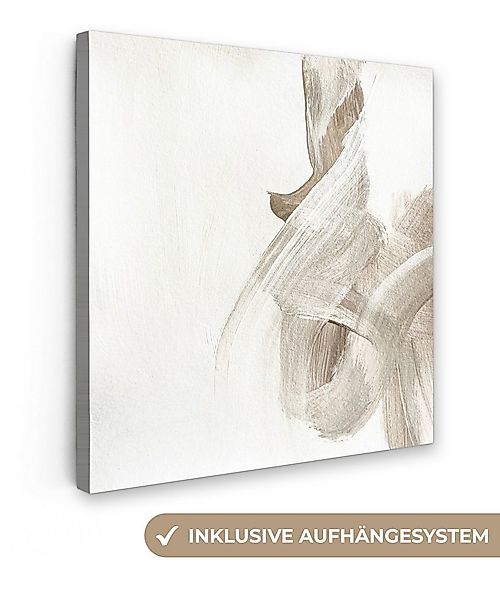 OneMillionCanvasses® Leinwandbild Abstrakt - Moderne Kunst - Beige, Fotodru günstig online kaufen