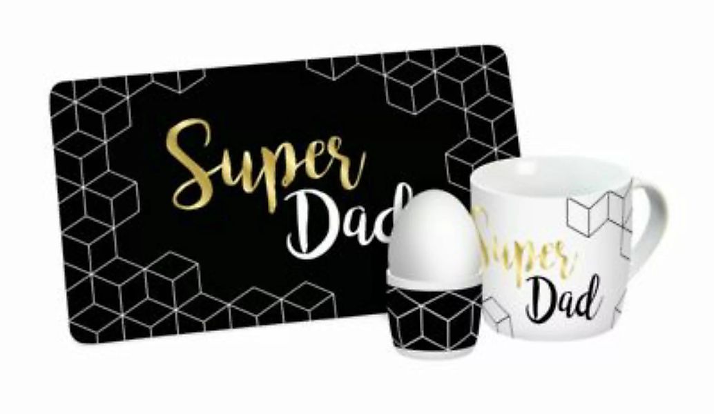 Geda Labels Frühstücksset Super Dad  3-teilig Frühstückssets gold günstig online kaufen