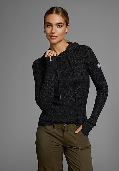 KangaROOS Kapuzenpullover im feinen Zopf-Strick-Design günstig online kaufen