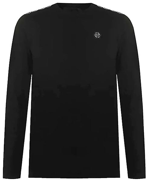 PHILIPP PLEIN Langarmshirt Tape Logo Streifen günstig online kaufen