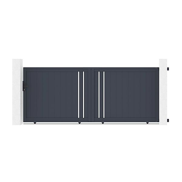 Casanoov Schiebetor Aus Aluminium 3 5M Giona H 140Cm Grau günstig online kaufen