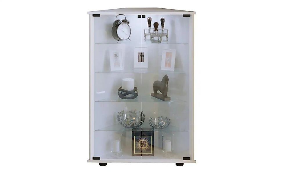 Eckvitrine  Jecka ¦ weiß ¦ Maße (cm): B: 67,3 H: 88,1 T: 23.0 Schränke > Vi günstig online kaufen