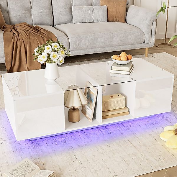 Furnishings Home Couchtisch Ablagetisch LED Beistelltisch günstig online kaufen