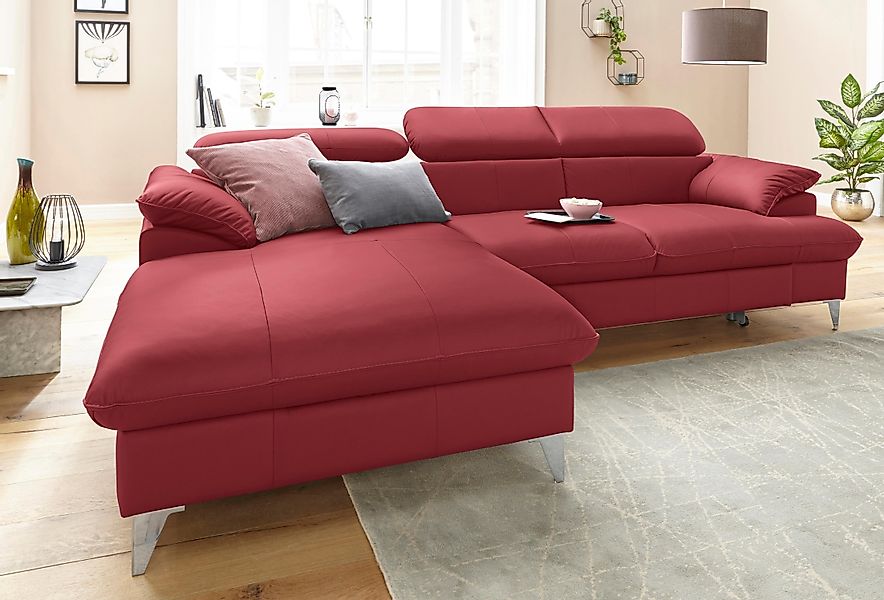 COTTA Ecksofa "Caluso L-Form", mit Kopfteilverstellung, wahlweise mit Bettf günstig online kaufen