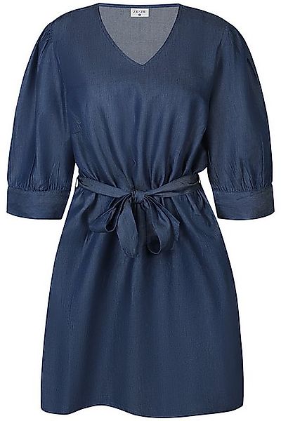 ZE-ZE Nordic Jeanskleid Kleid Bali blue denim Unifarben günstig online kaufen