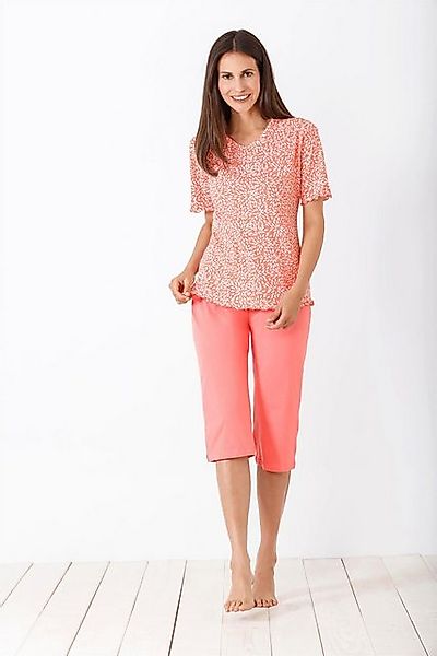 Hajo Schlafanzug Damen Capri-Schlafanzug, Premium Cotton günstig online kaufen