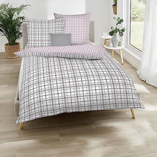 TRAUMSCHLAF Bettwäsche Plaid, Biber, 2 teilig, günstig online kaufen
