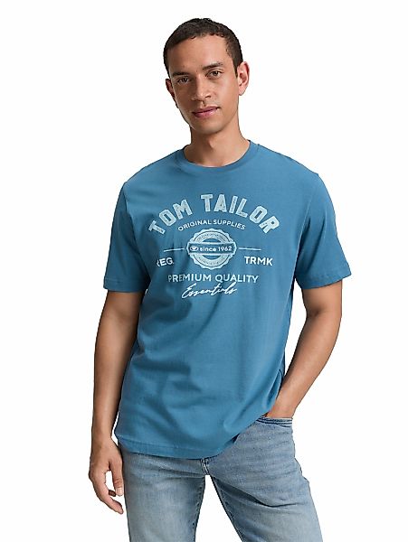 TOM TAILOR T-Shirt, mit großem Logofrontprint günstig online kaufen