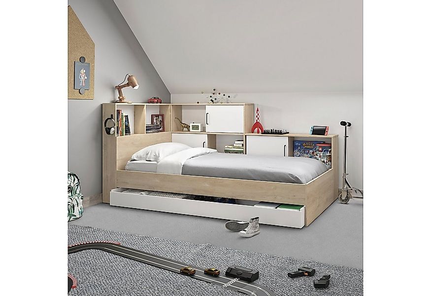 Gami Stauraumbett "Erwan", viel Stauraum, Made in France, verschiedene Farb günstig online kaufen