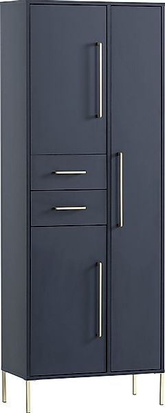 welltime Garderobenschrank "Kent mit goldfarbenen Griffen", Breite 67,1 cm, günstig online kaufen
