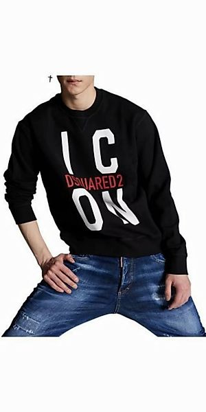 Dsquared2 Rundhalspullover Dsquared2 ICON Sweatshirt Schwarz Herren XL günstig online kaufen