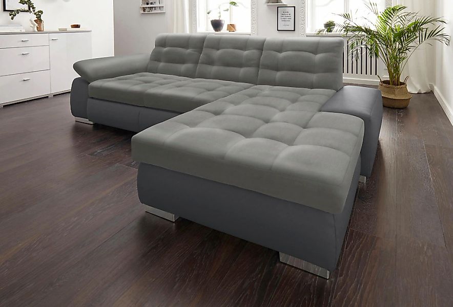 sit&more Ecksofa "Ontario L-Form" XXL, wahlweise mit Bettfunktion günstig online kaufen