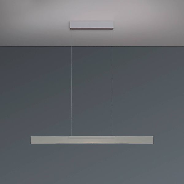 Bopp LED-Hängelampe Nano 2.0, Länge 100 cm, aluminiumfarben günstig online kaufen