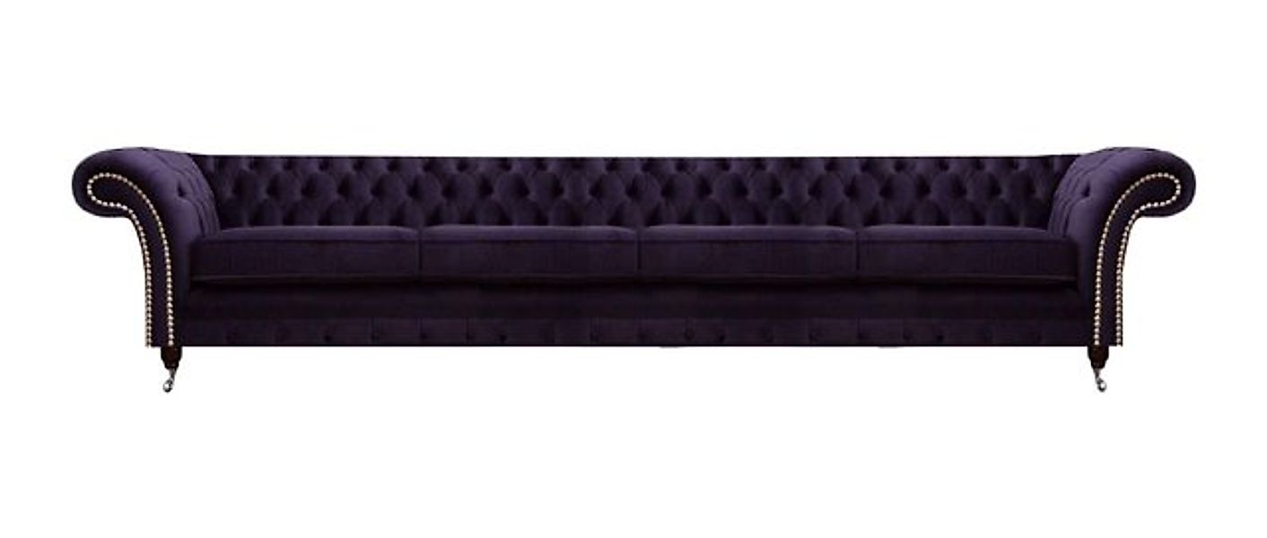 JVmoebel Chesterfield-Sofa Polster Textil Wohnzimmer Chester Viersitzer Sof günstig online kaufen