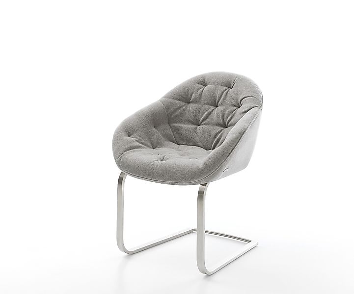 Freischwinger Gaio-Flex Strukturstoff Soft Grau Freischwinger flach Edelsta günstig online kaufen