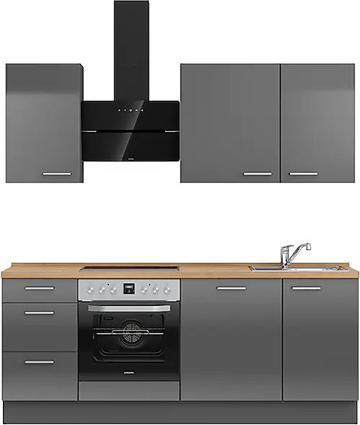 nobilia® Küchenzeile »"Flash II"« vormontiert, Ausrichtung wählbar, Breite günstig online kaufen
