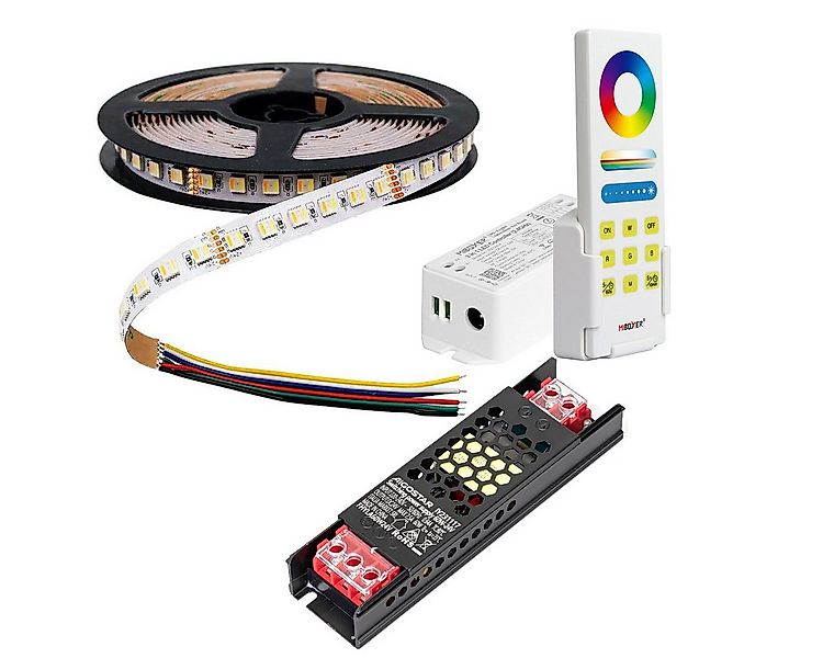 V-TAC LED Stripe 5-10 Meter RGB-CCT LED Streifen 6 Polig 24 Volt 60 LEDs pr günstig online kaufen