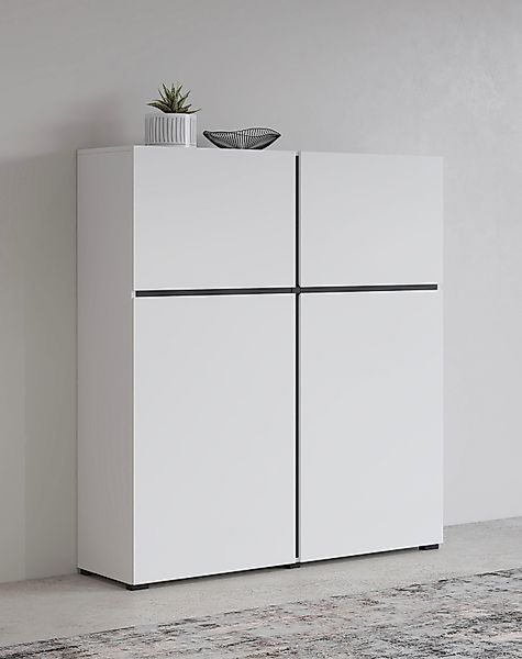 INOSIGN Highboard Cross, moderne grifflose Hochkommode günstig online kaufen