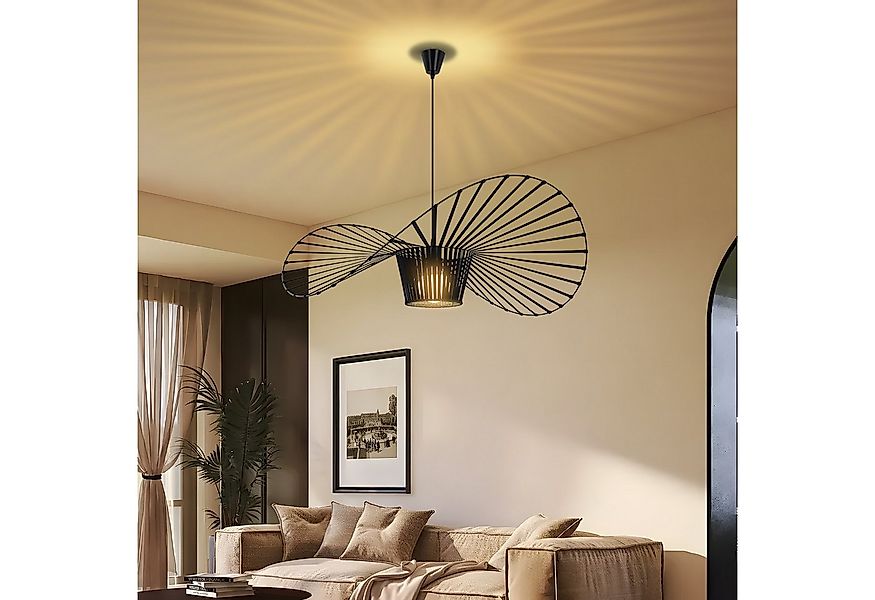 Nettlife Pendelleuchte Vintage Schwarz Esstisch E27 Hängelampe 60/80/100/12 günstig online kaufen