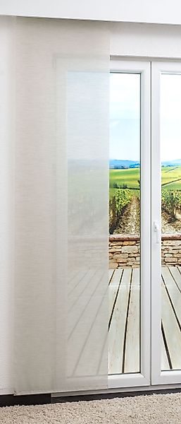 LYSEL® Schiebegardine Textur, (1 St), transparent, günstig online kaufen