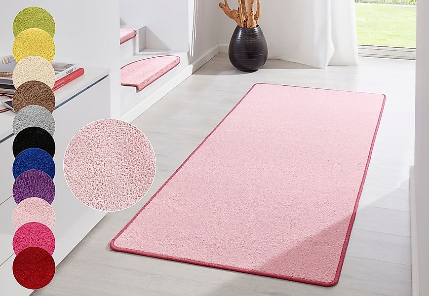 HANSE Home Teppich "Fancy" rechteckig 7 mm Höhe Kurzflor, Läufer, uni, geke günstig online kaufen