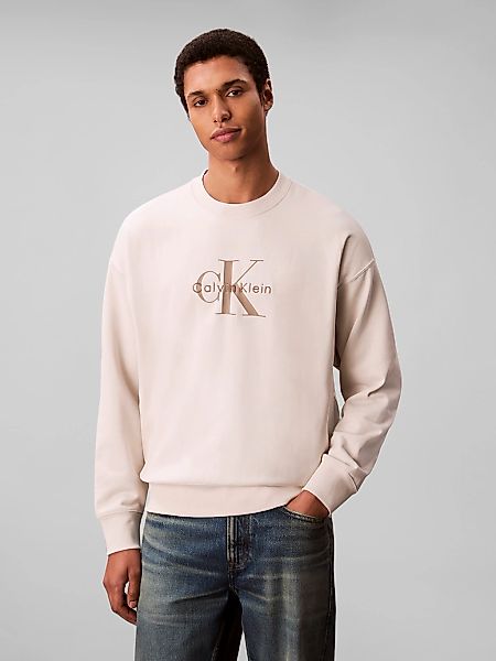 Calvin Klein Jeans Sweatshirt "LS EU 350TERRY MONOLOGO CN SWTSH", Rundhalsa günstig online kaufen
