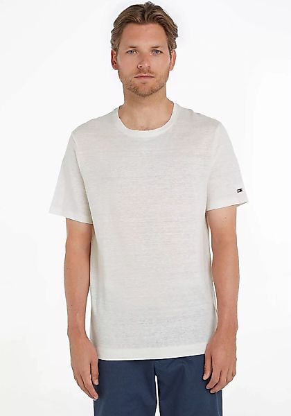 Tommy Hilfiger TAILORED T-Shirt DC PREMIUM LINEN TEE mit kleinem Tommy Hilf günstig online kaufen