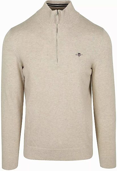 Gant Half Zip Pullover Hellbeige - Größe 3XL günstig online kaufen