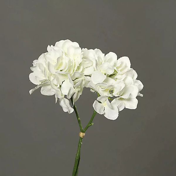 Kunstblume Hortensie Bund weiß 29cm günstig online kaufen