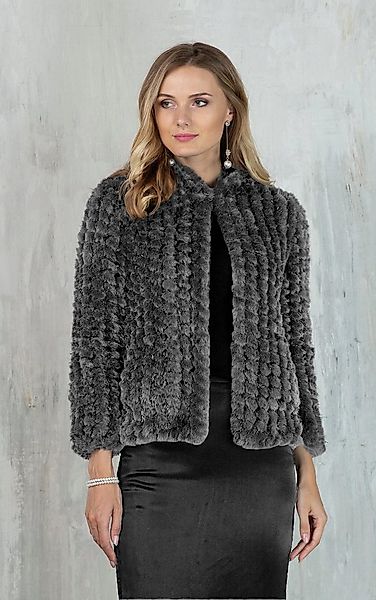 Passioni Fellimitatjacke Webpelz Jacke mit Lurexgarn günstig online kaufen